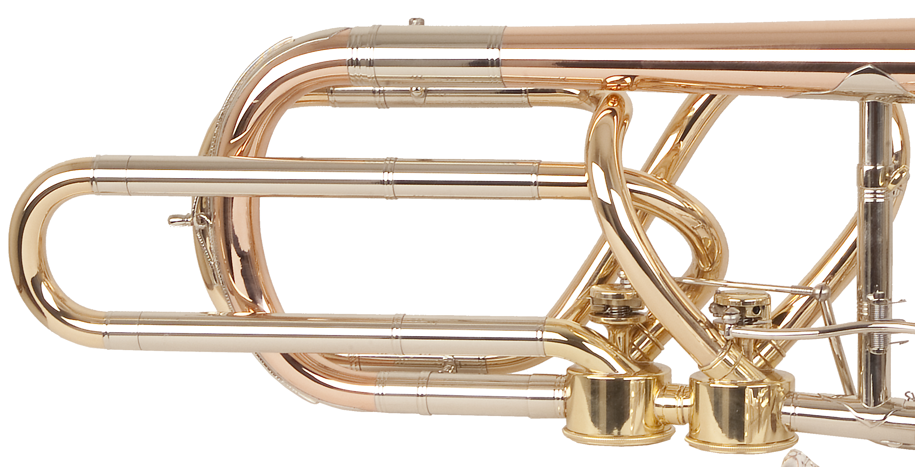 Bass trombone, Hagmann valves, Quart valve, 8-shaped, ES-D-valve open